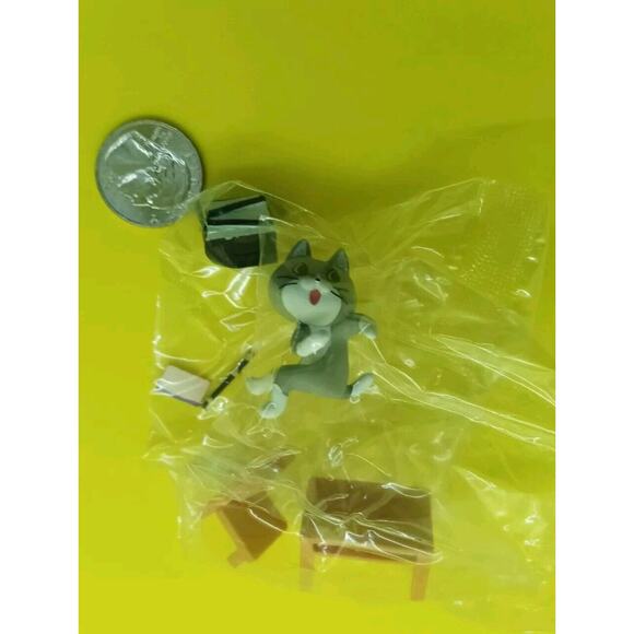 Neko Cat In Elementary School Gachapon Miniature Set Toy - Picture 2 of 5
